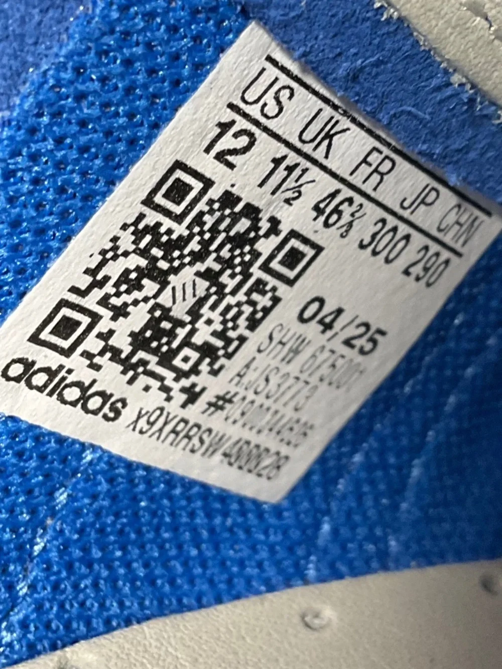 Adidas Japan JS3773 Bright Royal Mens Size US 12 NIB